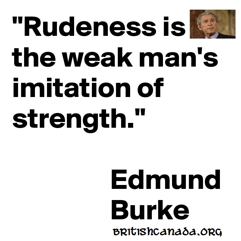Edmund Burke comments remembered